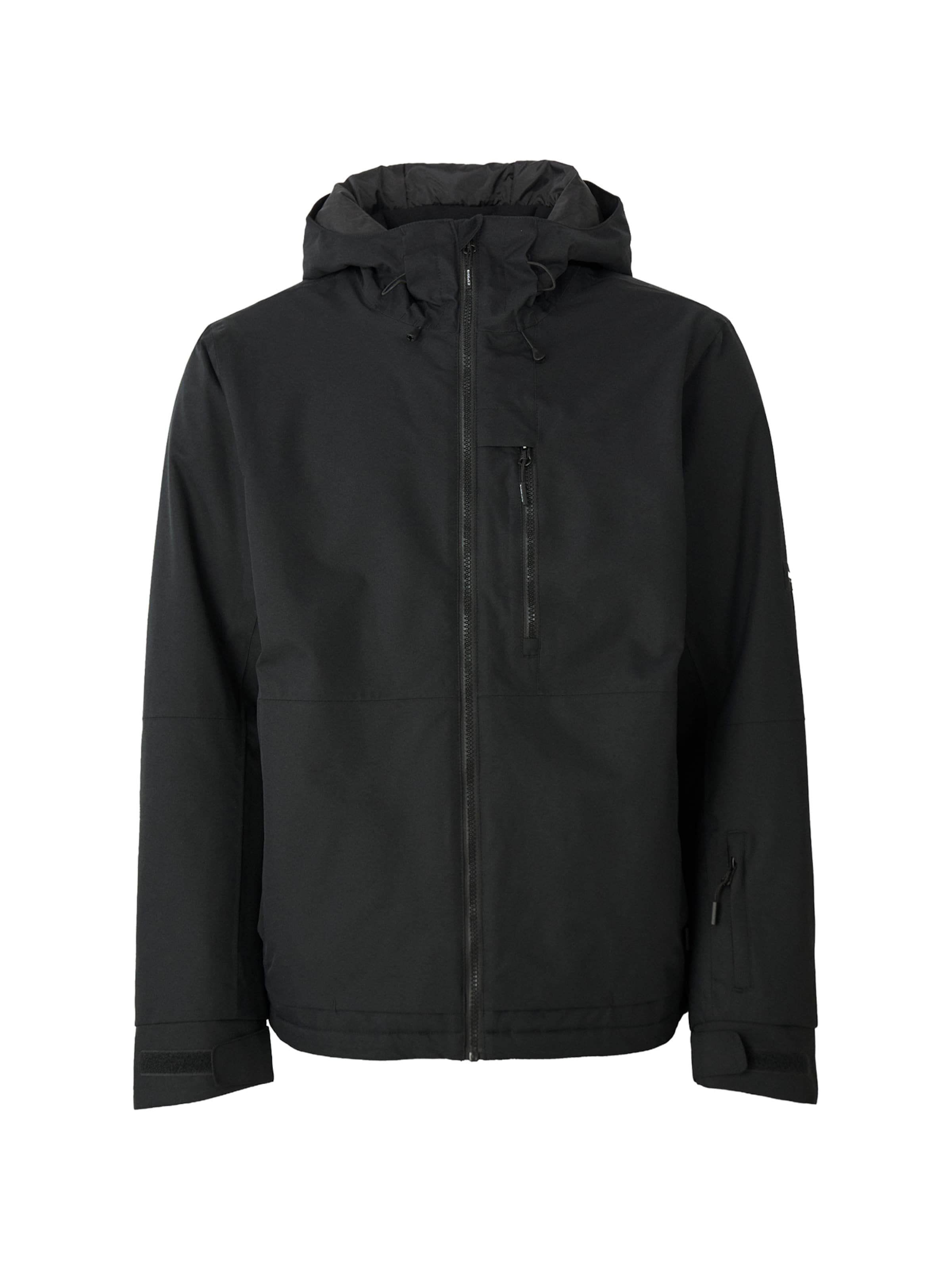 juoda ICEPEAK Sportinė striukė &#x27;CHESTER&#x27;: priekis