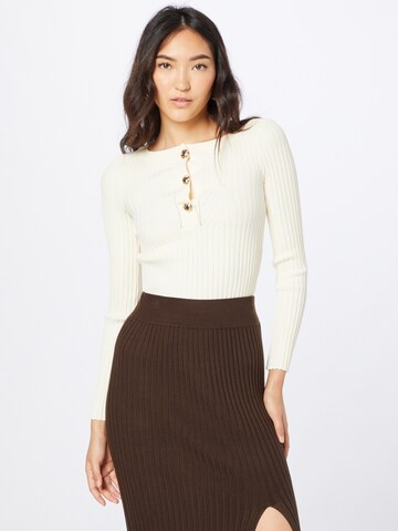 River Island Sweater in Beige: front
