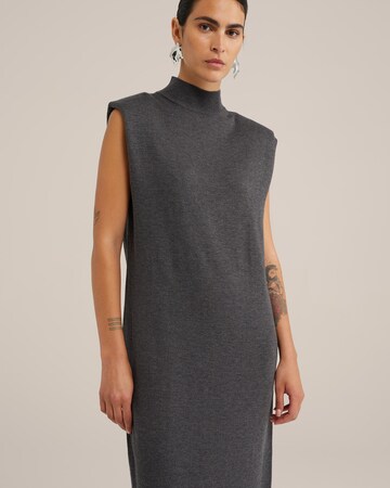 WE Fashion Knit dress 'STUDIO' in Grey