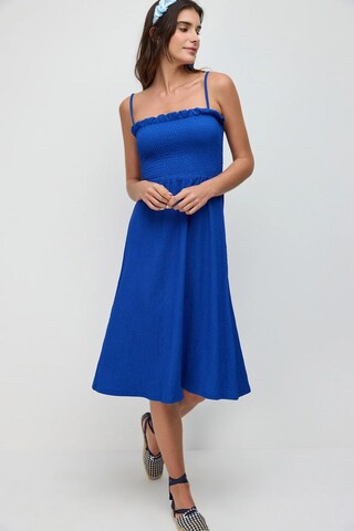 No Matter What Summer Dress in Blue: front
