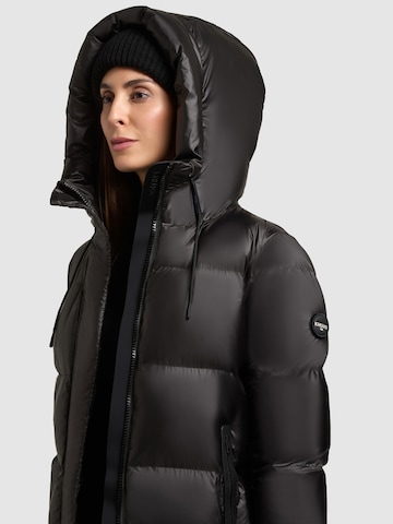 khujo Wintermantel 'Coulin Shiny' in Zwart