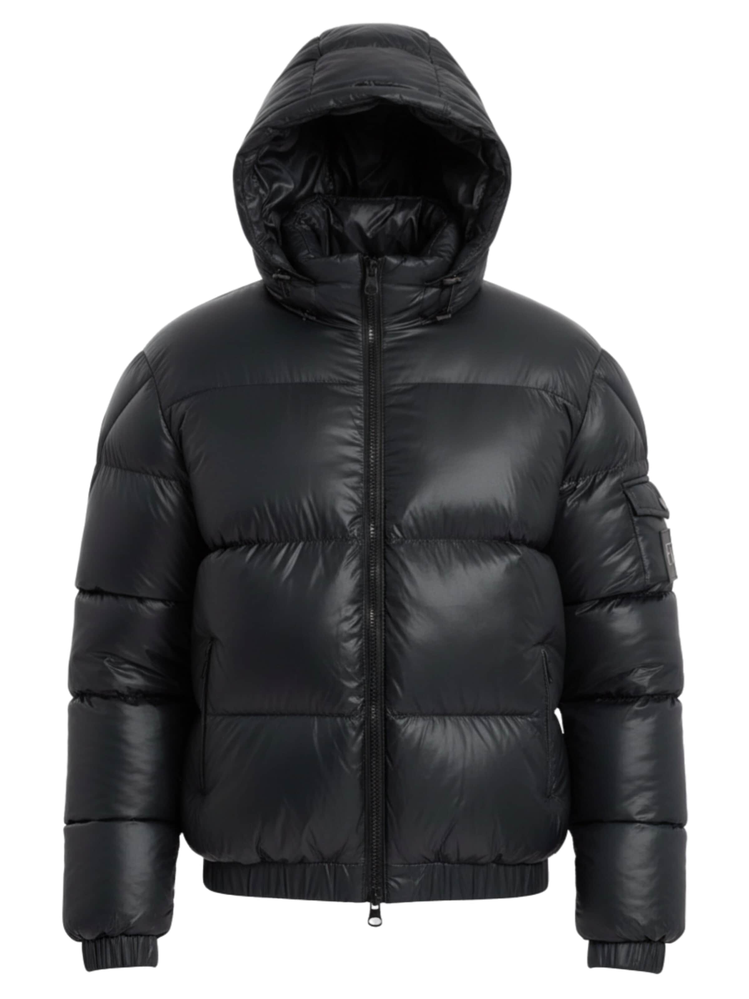 Veste d’hiver Ombre en noir : devant