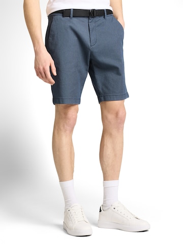 TOM TAILOR DENIM Szabványos Chino nadrág - kék: elől