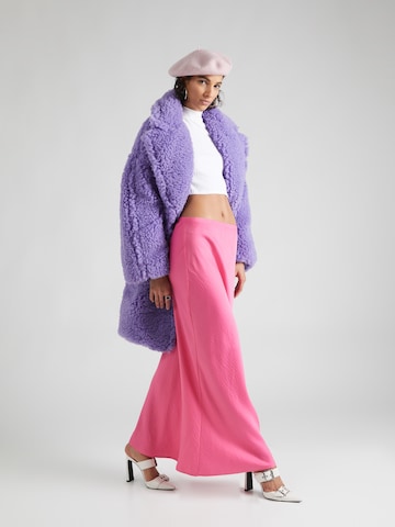 TOPSHOP Zimní kabát – fialová