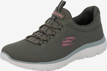 SKECHERSSlip On tenisice 'SUMMITS-SUMMER BLUSH' - zelena boja: prednji dio