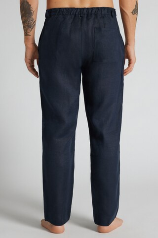 IUMAN Intimissimi Regular Pleat-Front Pants in Blue