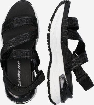 Calvin Klein Jeans Strap Sandals in Black