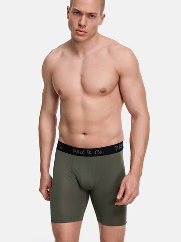 Phil & Co. Berlin - Calzoncillo boxer ' Long ' en verde