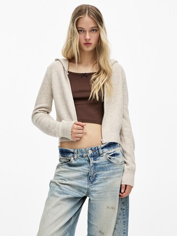 Pull&Bear Kardigán - Béžová: predná strana