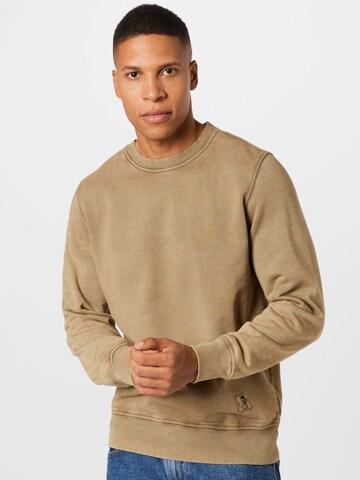 DIESEL Sweatshirt 'GIRK' in Brown: front