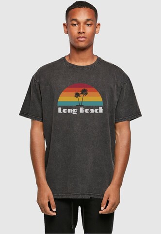 Maglietta 'Long Beach' di Merchcode in grigio: frontale