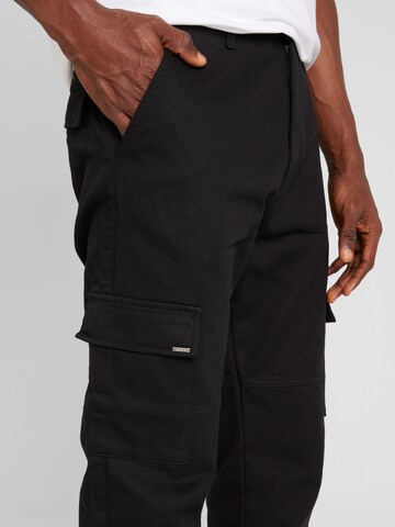 EIGHTYFIVE Regular Cargo Jeans in Black