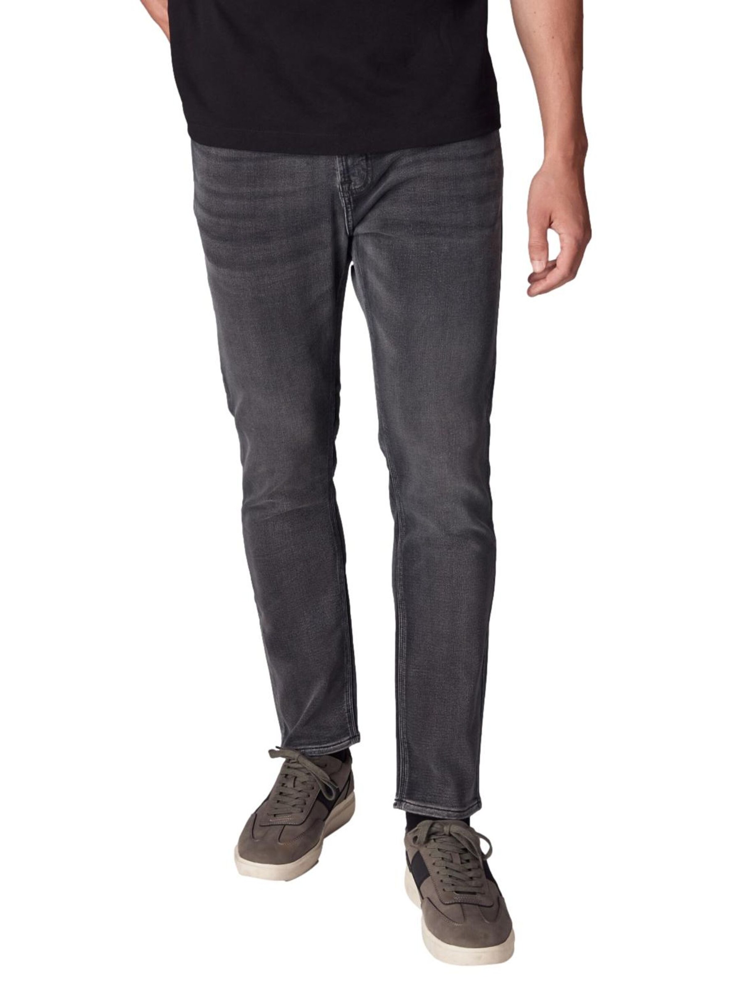 Slimfit Jeans de la Next pe gri: față