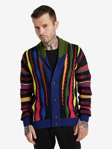 Carlo Colucci Knit Cardigan 'Cagnati' in Mixed colors: front