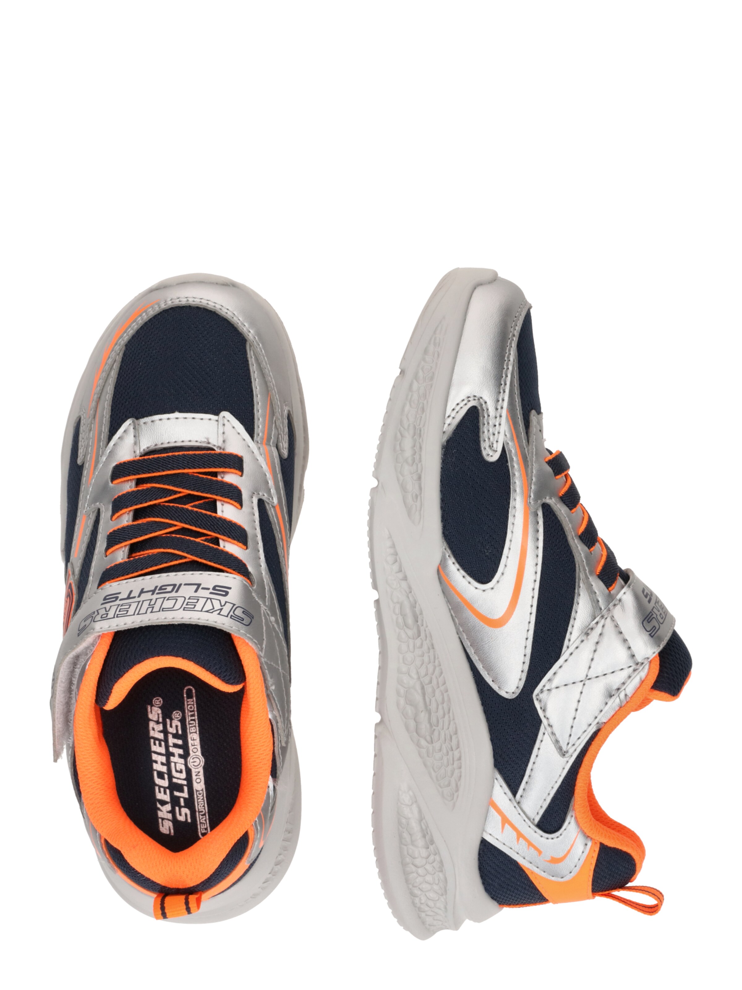 SKECHERS Сникърси 'METEOR-LIGHTS' в сребърно