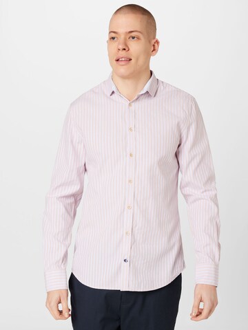 COLOURS & SONS Regular fit Button Up Shirt in Pink: front