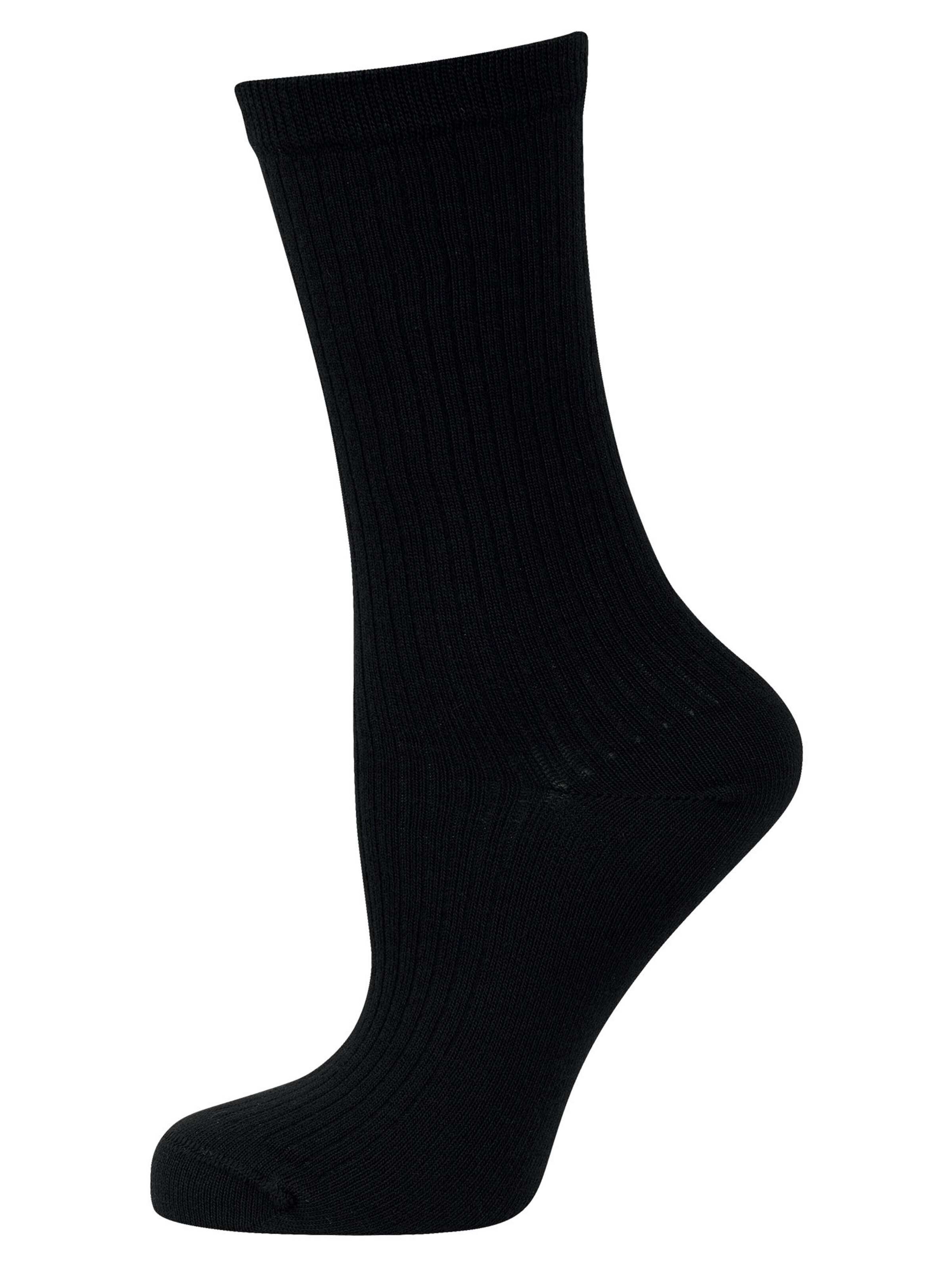 Nur Die Socks ' Soft Modal Ripp ' in Black