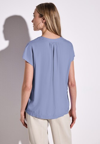 STREET ONE Bluse in Unifarbe in Lila