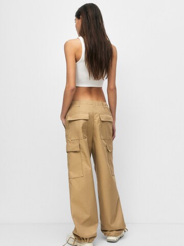 Loosefit Pantaloni cargo di Pull&Bear in beige