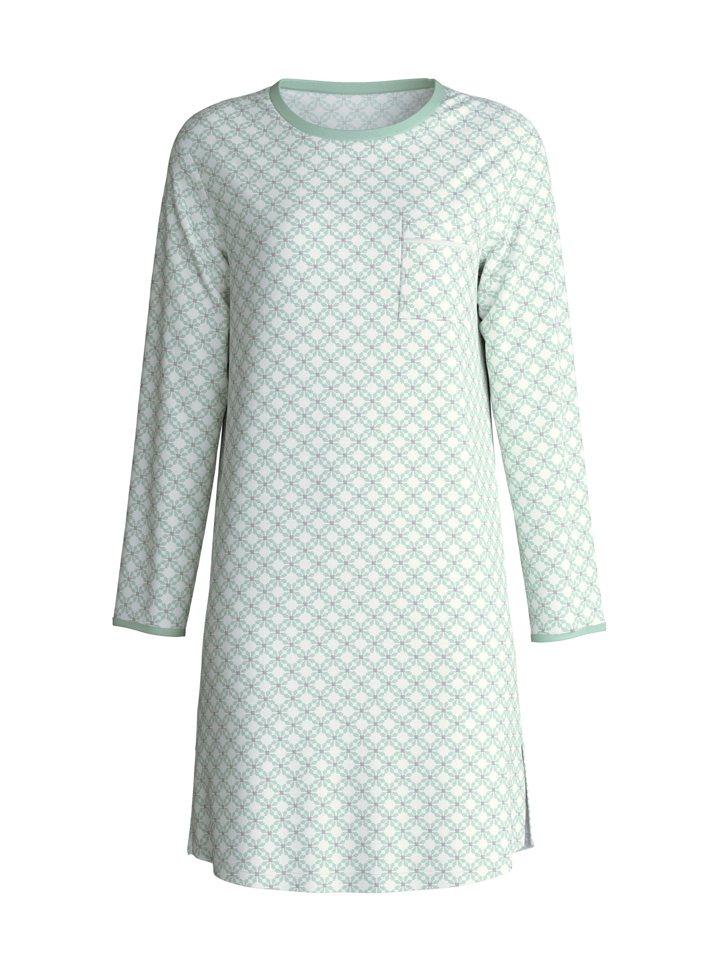 Camicia da notte 'Sweet Dreams' di CALIDA in verde: frontale