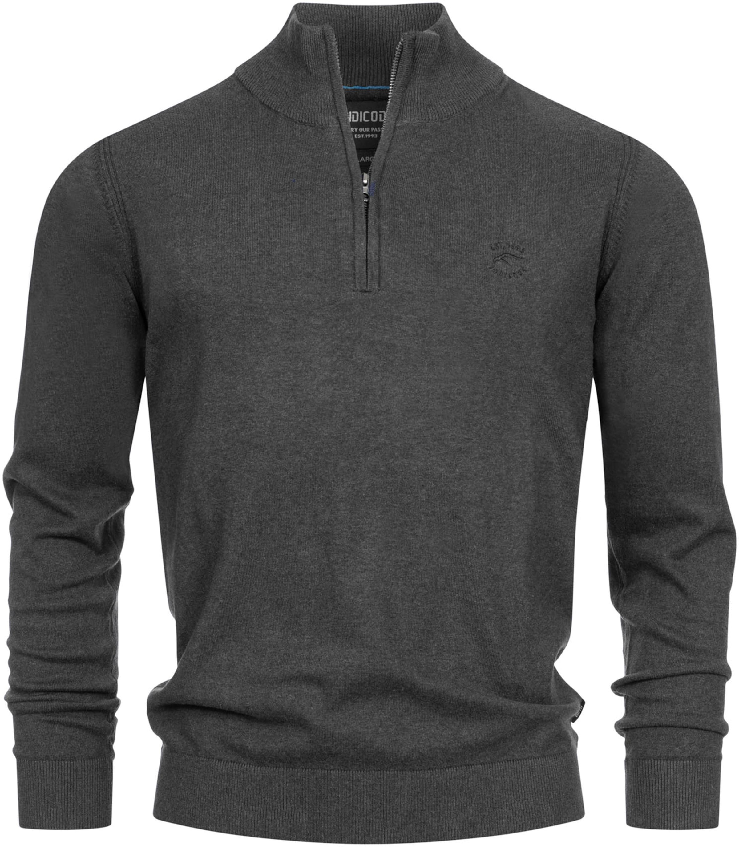 INDICODE JEANS Sweater in Grey: front