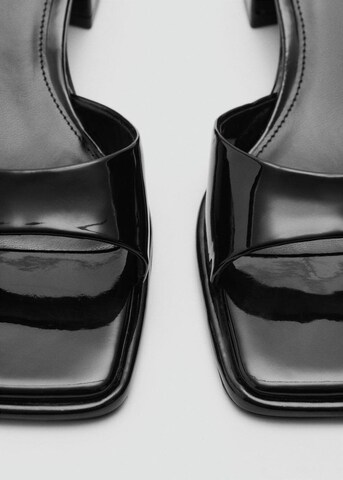 MANGO Mules 'Welt' in Black