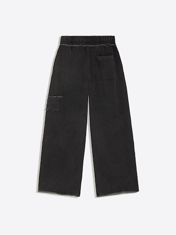 Baggy Pantalon Bershka en noir