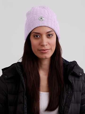 Bonnet CASH-MERE.CH en violet : devant