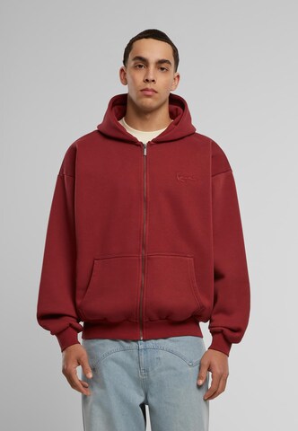 Karl Kani - Casaco em moletão em vermelho: frente
