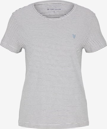 TOM TAILOR T-shirt i vit: framsida