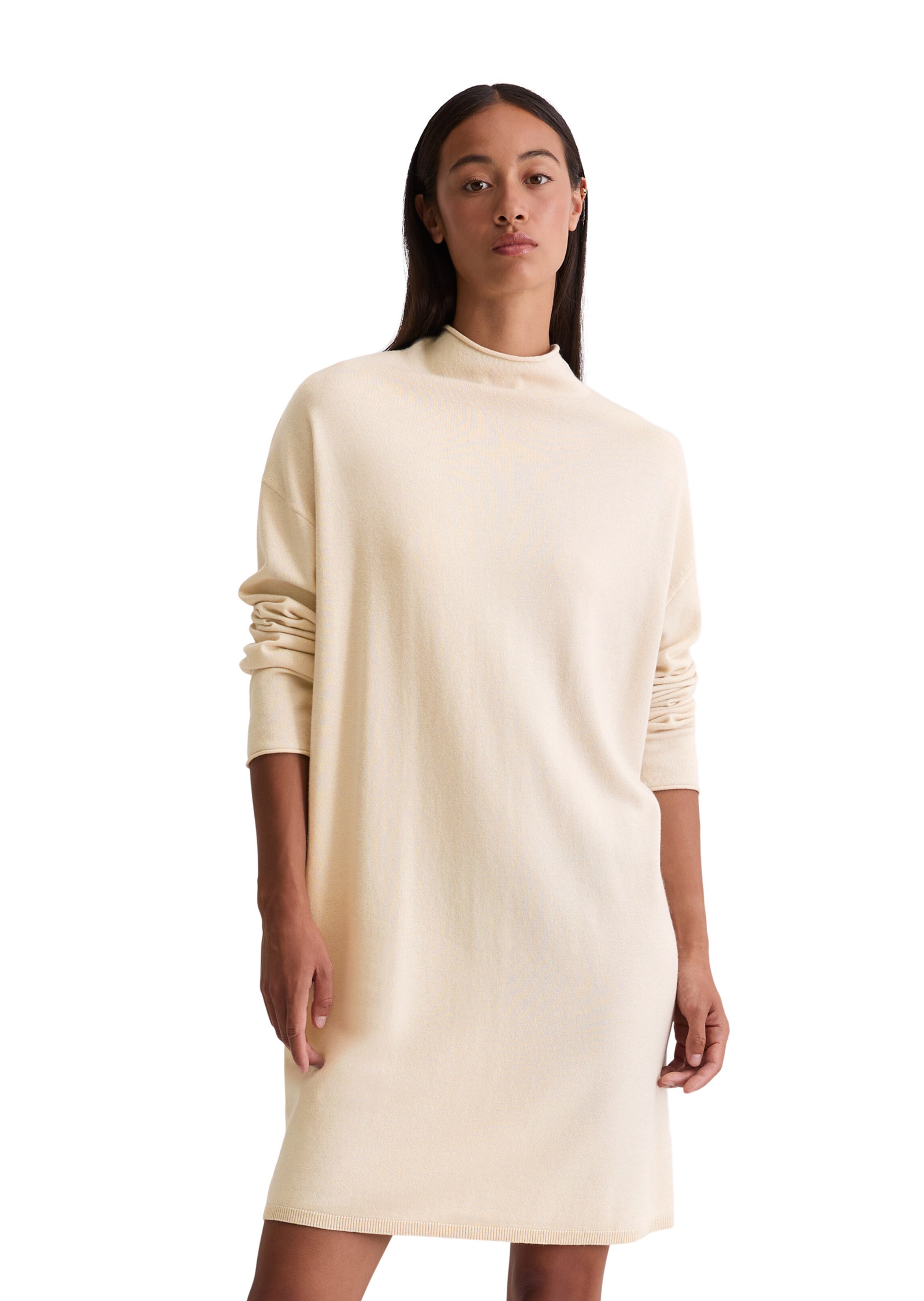Marc O'Polo Knit dress in Beige: front