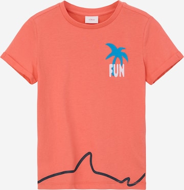 T-Shirt s.Oliver en orange : devant