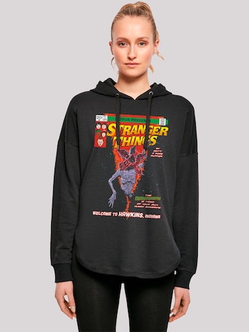 F4NT4STIC Sweater 'Stranger Things Netflix TV Series' in Black: front
