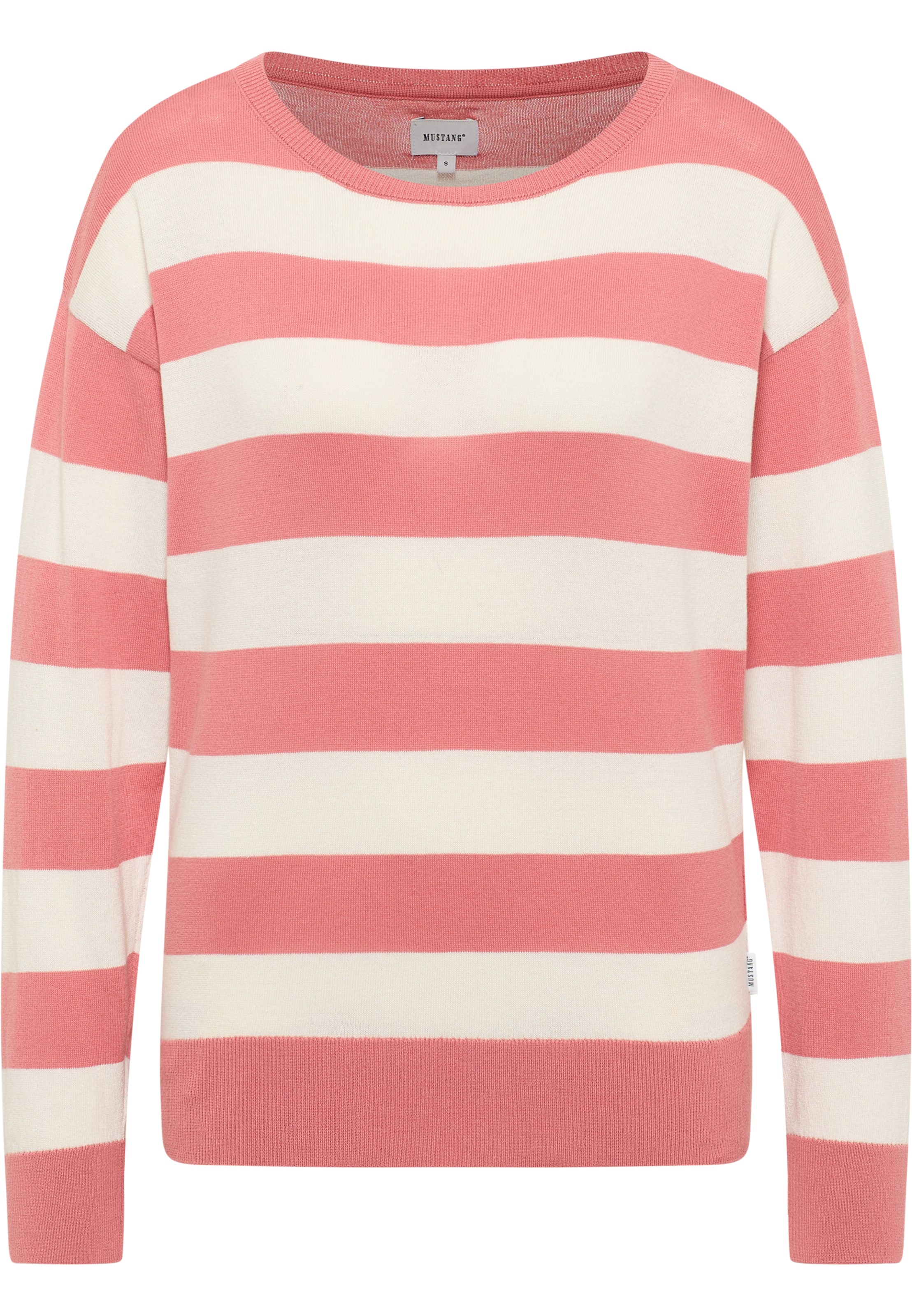 MUSTANG Sweatshirt 'Style Marianna' in hellbeige / altrosa, Produktansicht