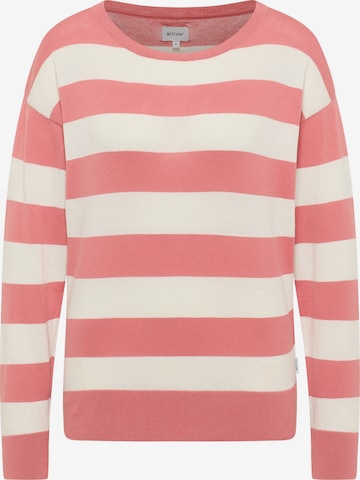 MUSTANG Sweatshirt 'Style Marianna' in Beige: Vorderseite