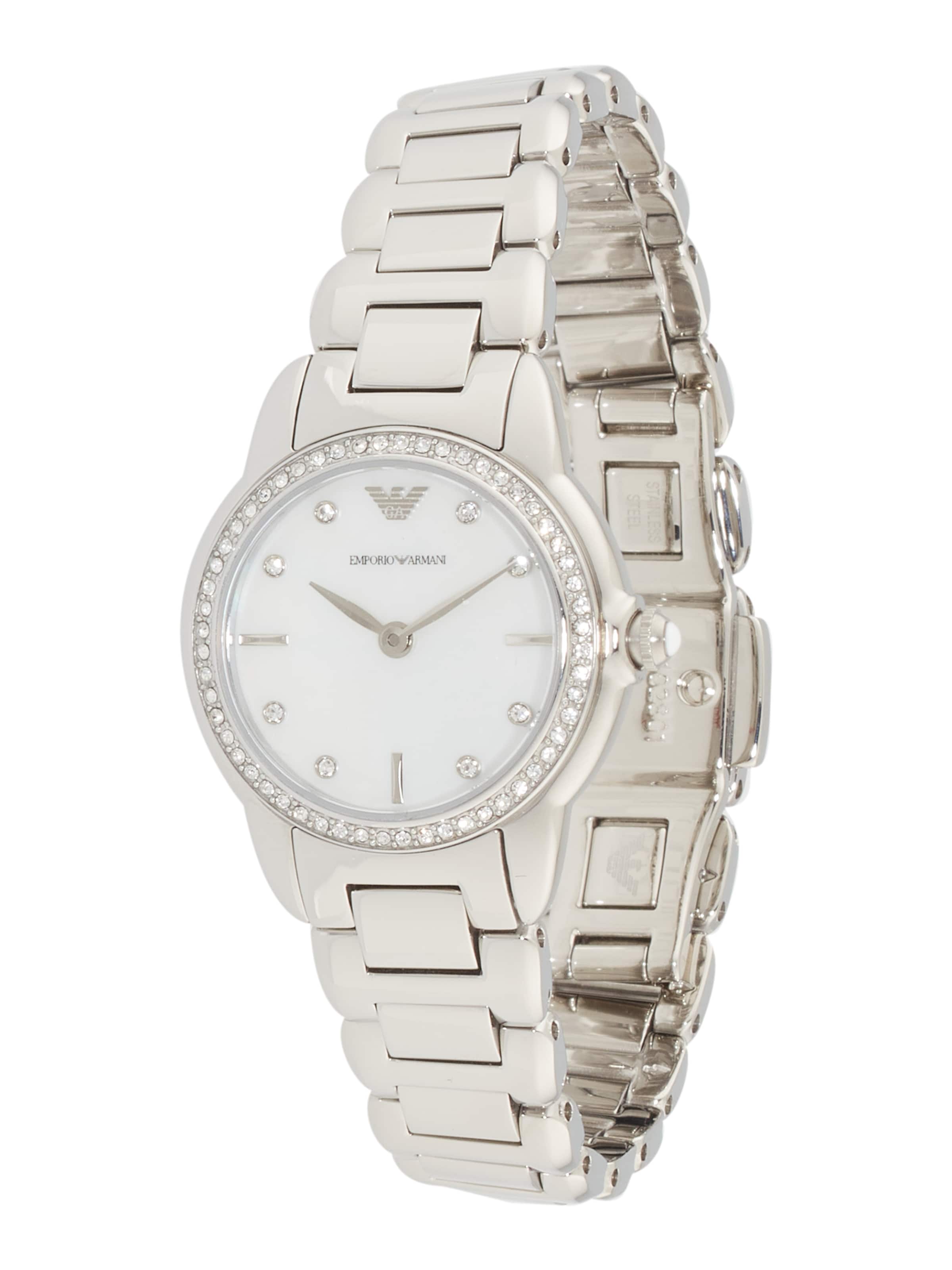 Emporio Armani Аналогов часовник в сребърно: отпред