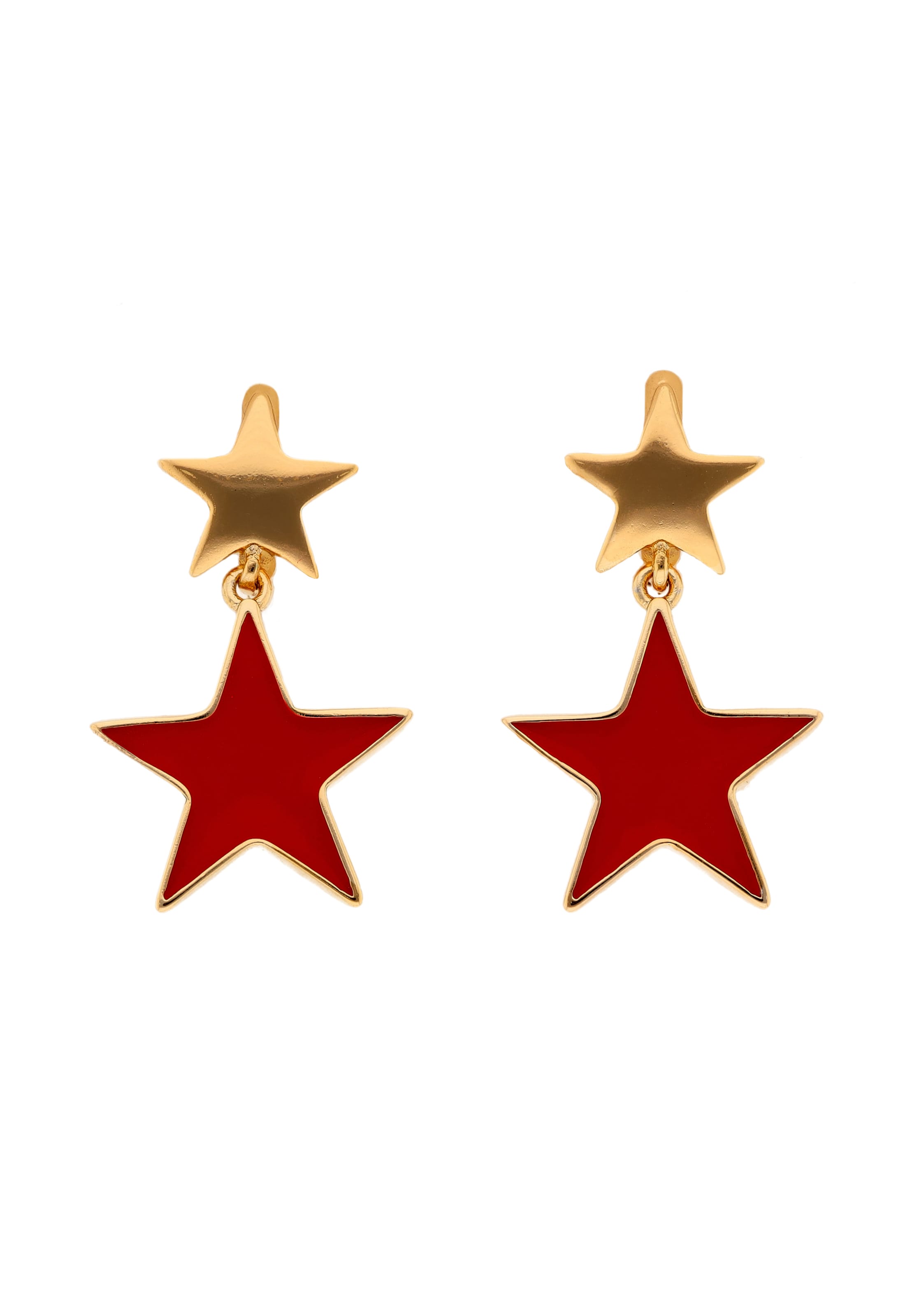 Boucles d'oreilles myMo ROCKS en rouge : devant