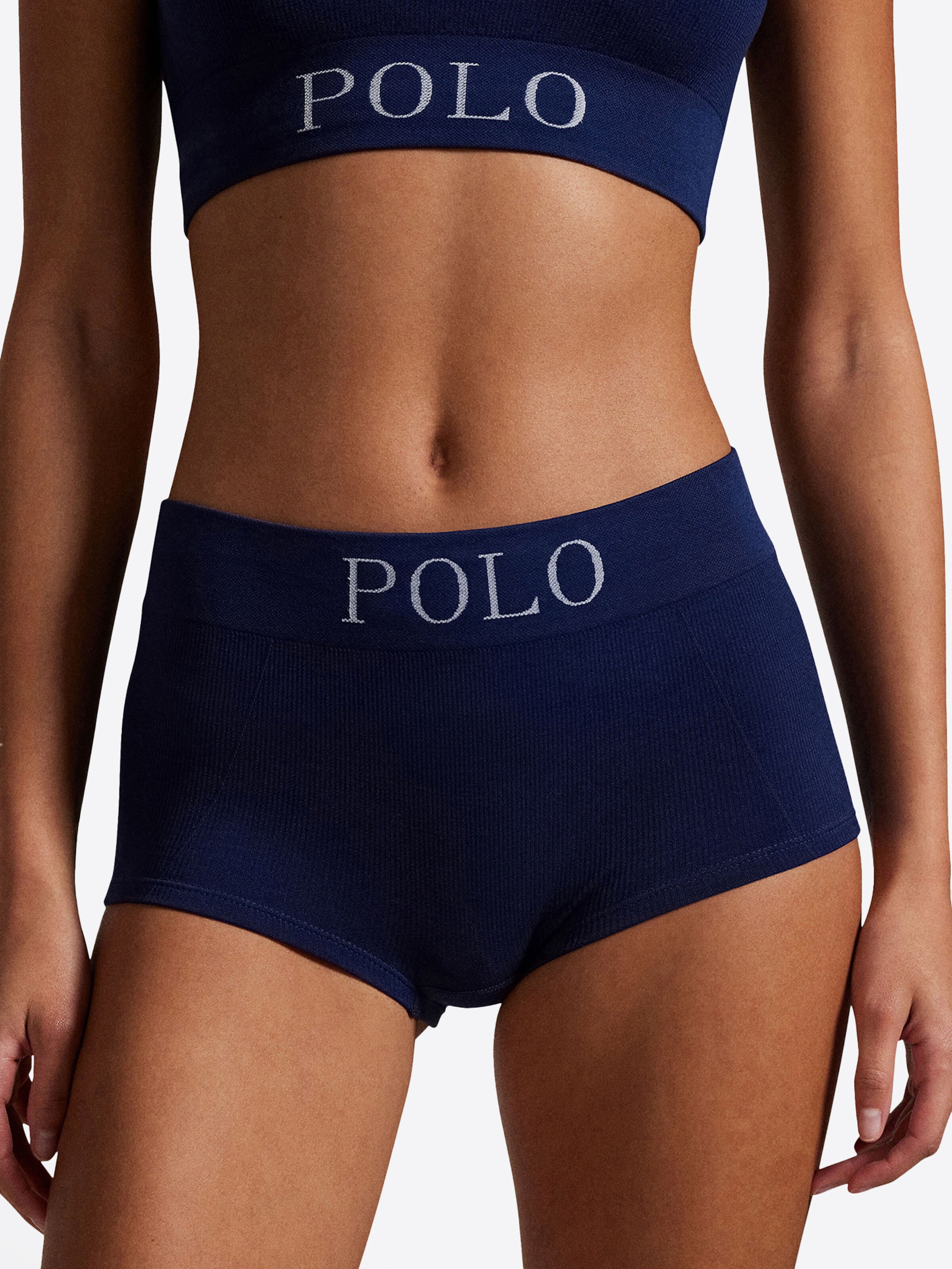 Polo Ralph Lauren Korte pyjama ' Ribbed Seamless ' in Blauw