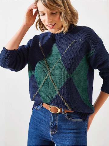 Pull-over 'Pullover' Bianco Lucci en bleu