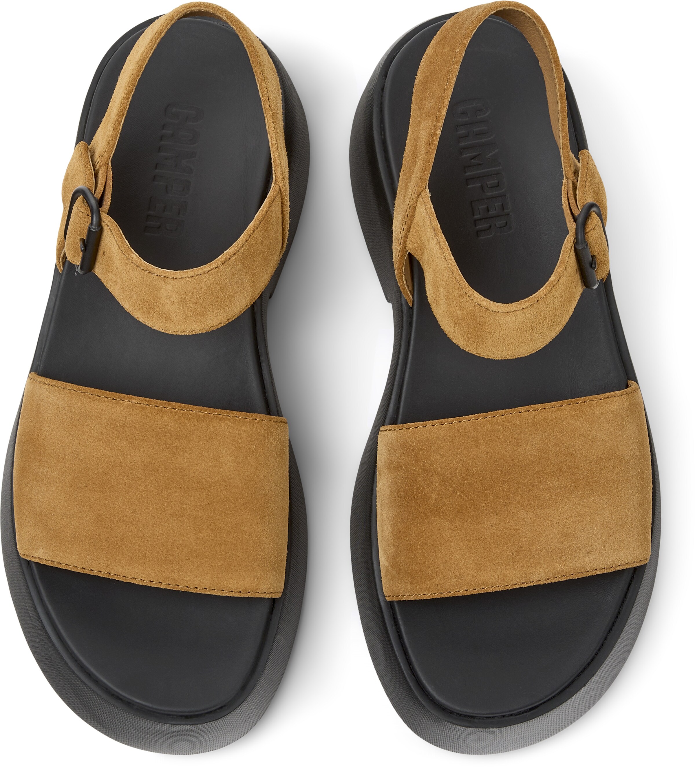 CAMPER Sandalen met riem 'Tasha' in Bruin