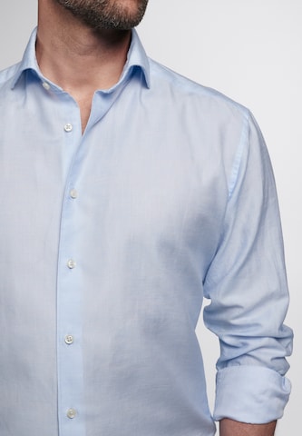 ETERNA Regular fit Button Up Shirt in Blue