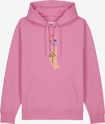 Sweat-shirt 'Spread Love' Watapparel en rose : devant