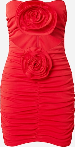 Nasty Gal - Vestido de gala en rojo: frente