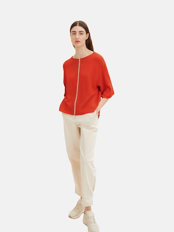 TOM TAILOR - Pullover em vermelho