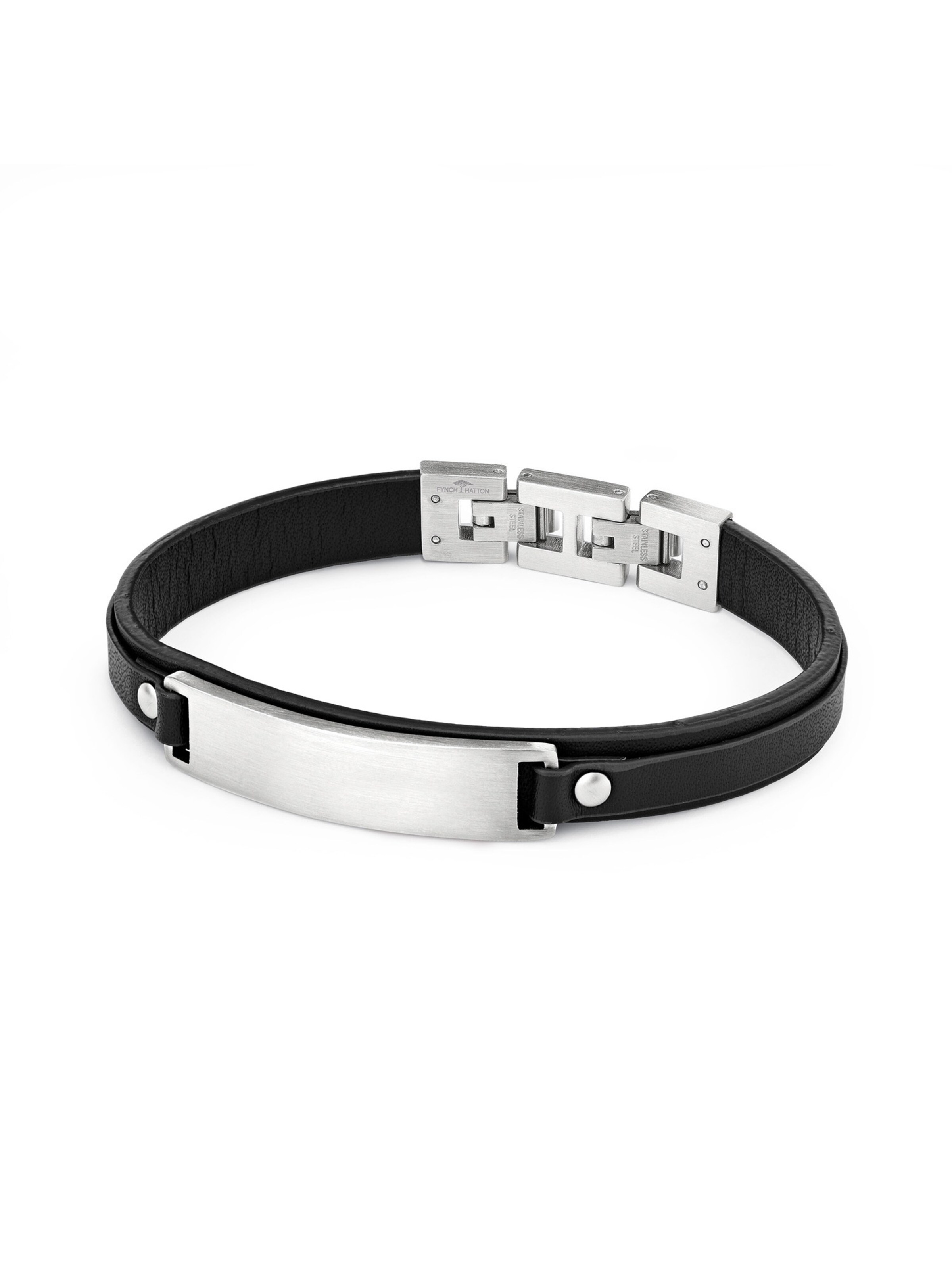 FYNCH-HATTON Armband in Schwarz: Vorderseite