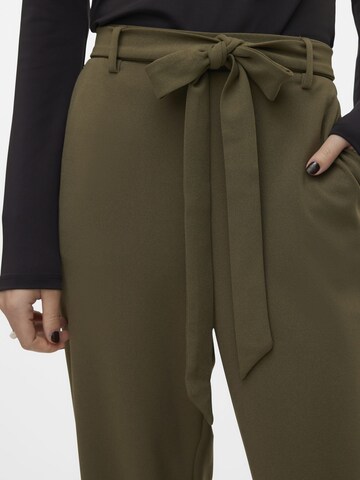 VERO MODA Wide leg Broek in Groen