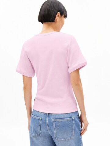T-shirt 'Violahaa' ARMEDANGELS en rose : devant