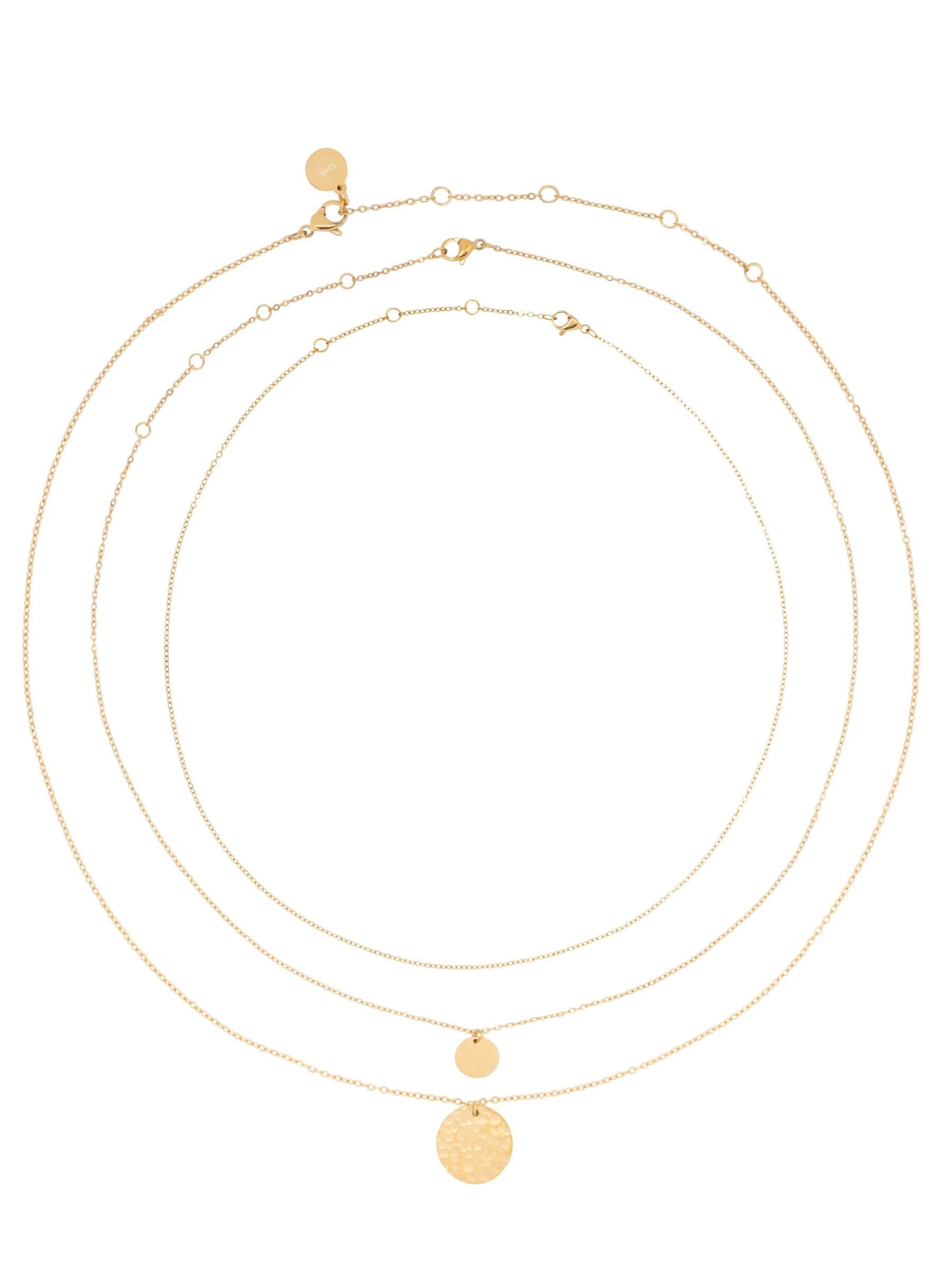 Chaîne 'Necklace Hammered' Chic by Lirette en or