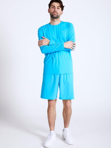 SPORTKIND Funktionsshirt 'Crew Neck Long Sleeve Shirt'‌‌‌‌‌‌‌‌‌‌ in Blau: Vorderseite