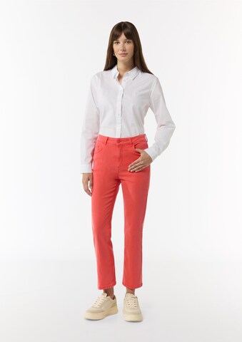 comma casual identity Boot cut Pants in Red: front